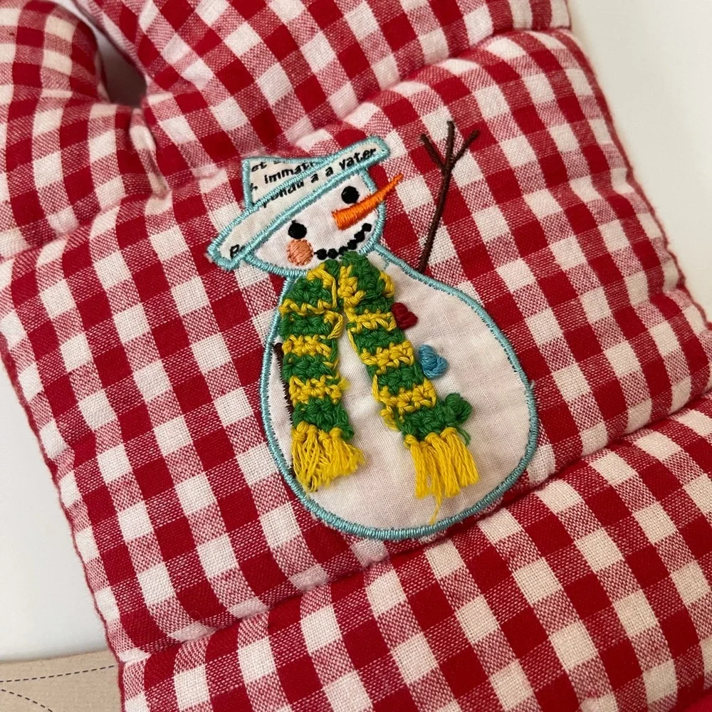 Sur La Table vintage inspired holiday oven mitt NWT